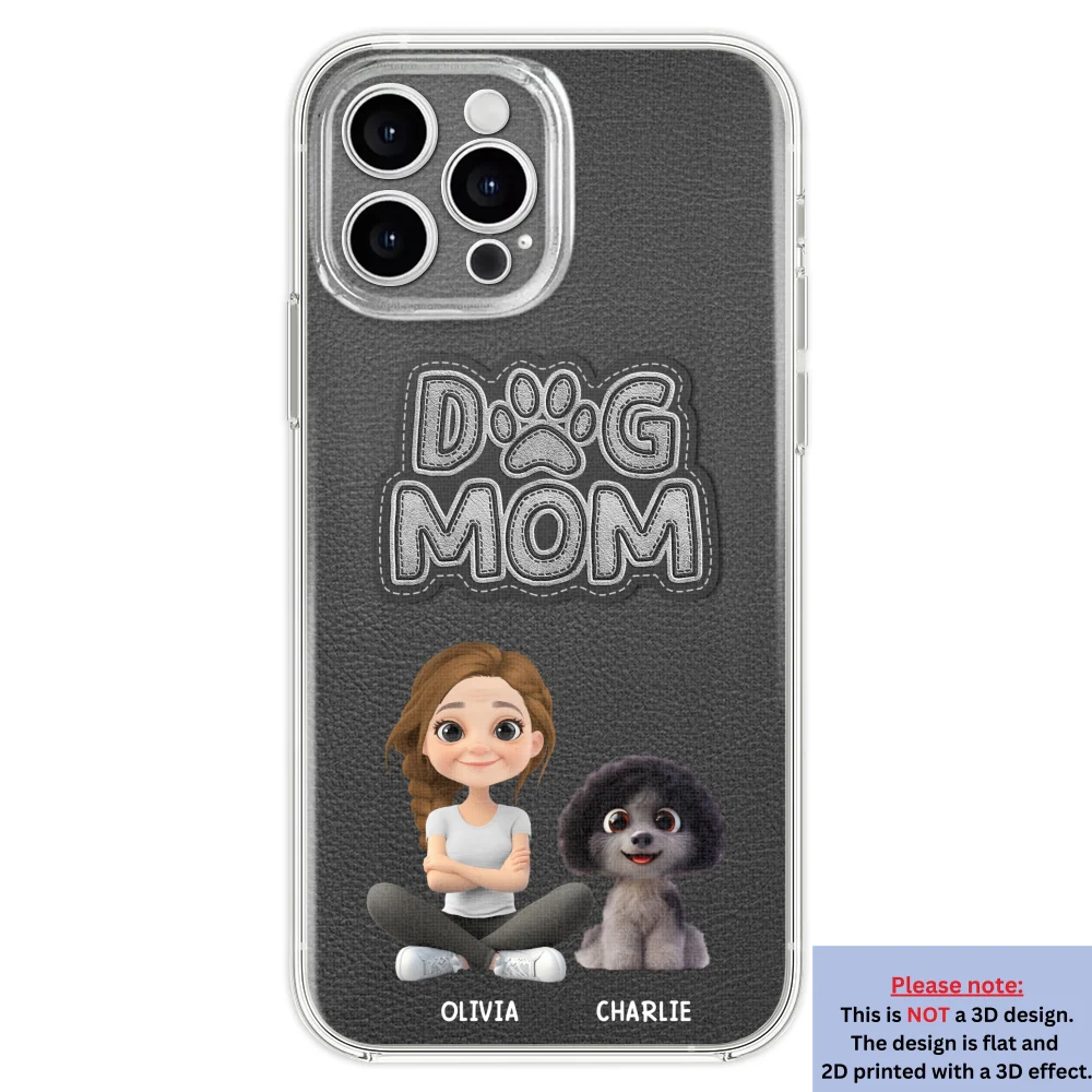 The Dog Mom - Personalized Custom 3D Effect Phone Case - Image 22