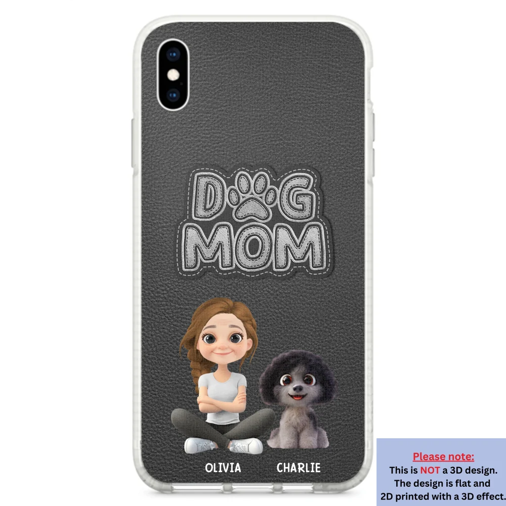 The Dog Mom - Personalized Custom 3D Effect Phone Case - Image 25
