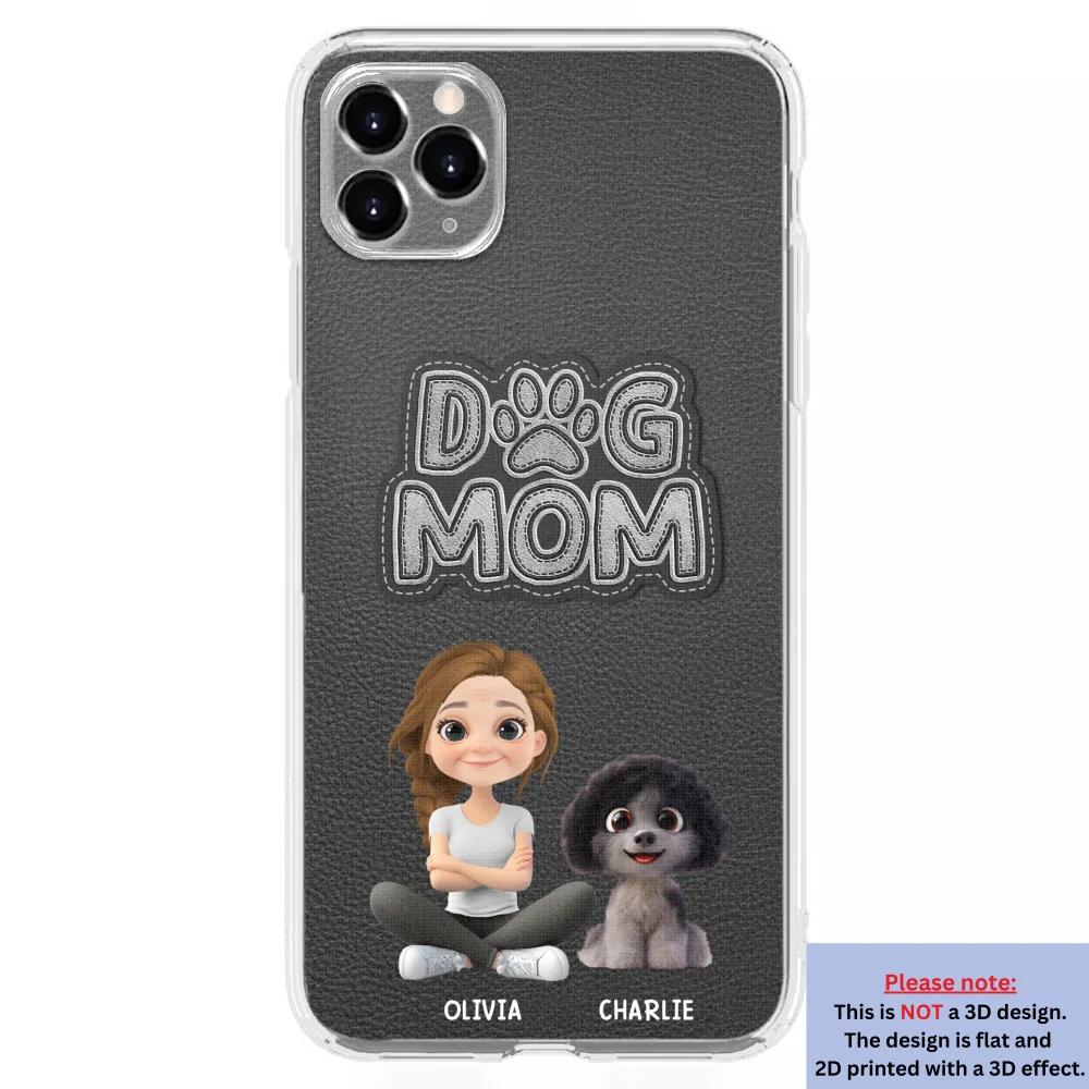 The Dog Mom - Personalized Custom 3D Effect Phone Case - Image 9