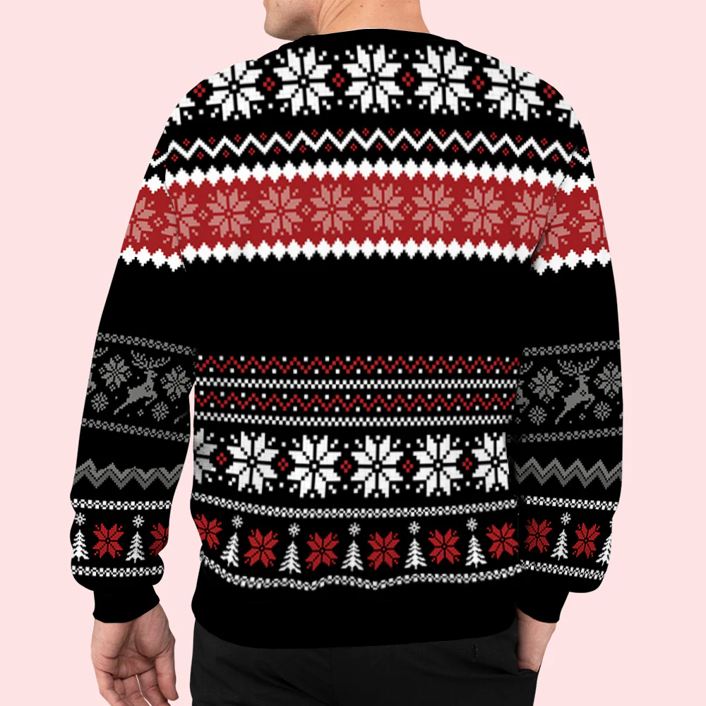 The Dogfather Christmas - Personalized Custom All-Over-Print Sweatshirt - Image 4