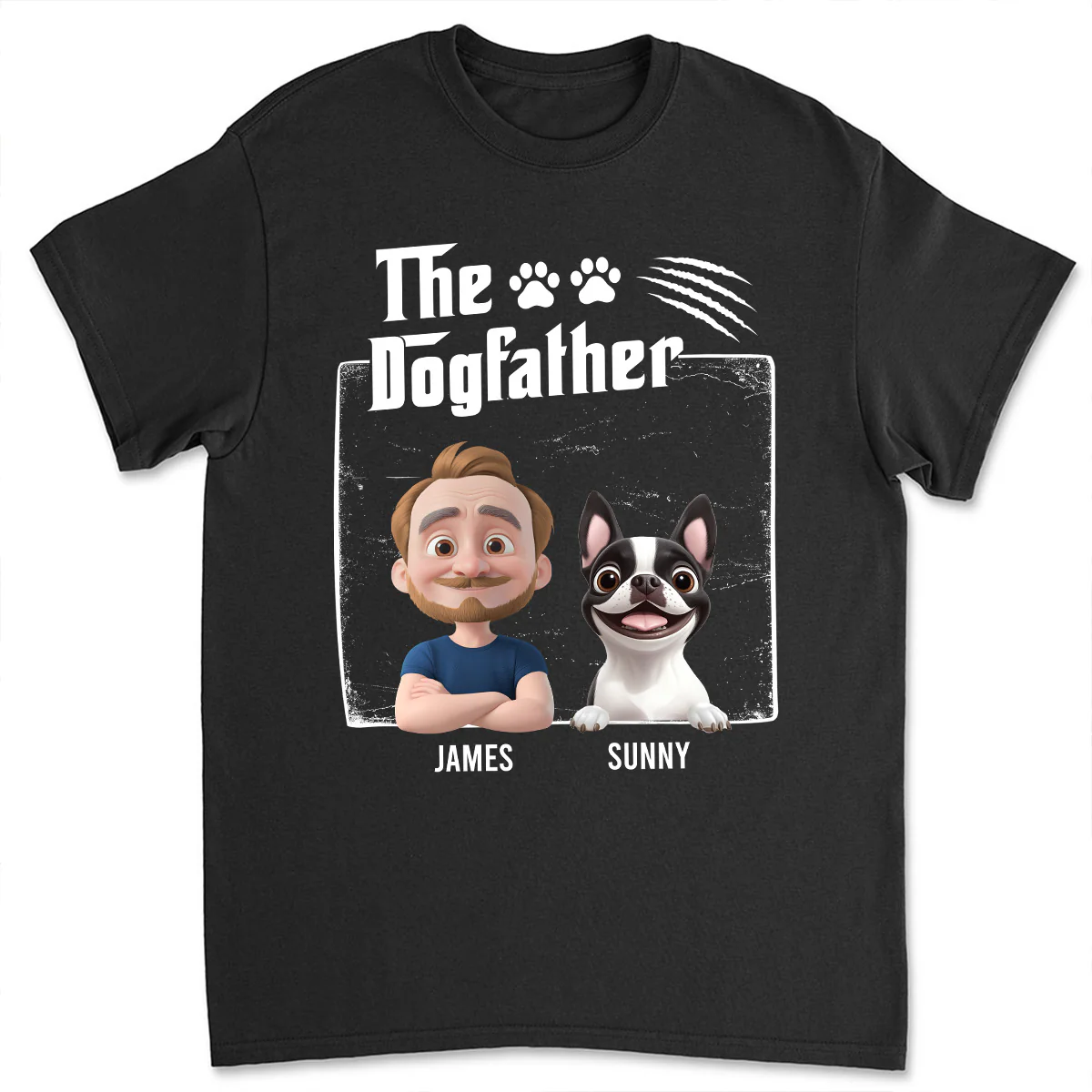 The Dogfather - Personalized Custom Unisex T-Shirt