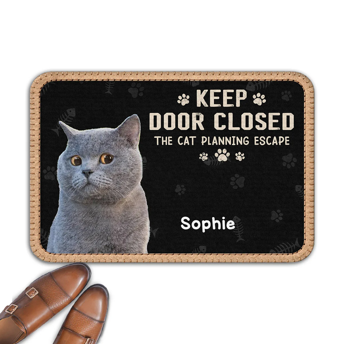 The Door Should Be Closed Photo - Personalized Custom 3D Effect Doormat