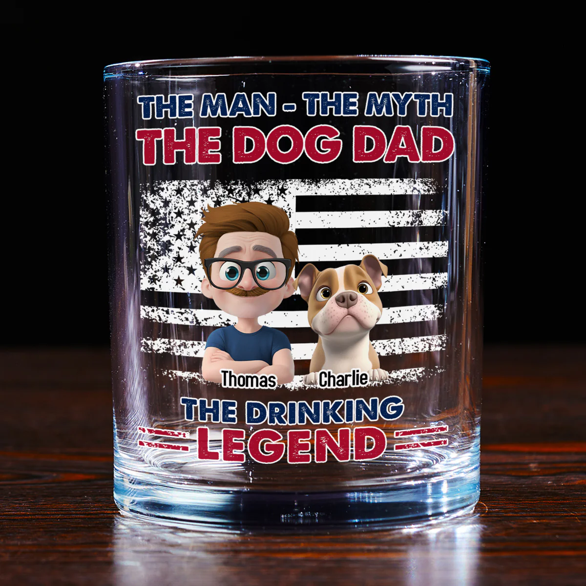 The Drinking Legend - Personalized Custom Whiskey Glass - Image 3