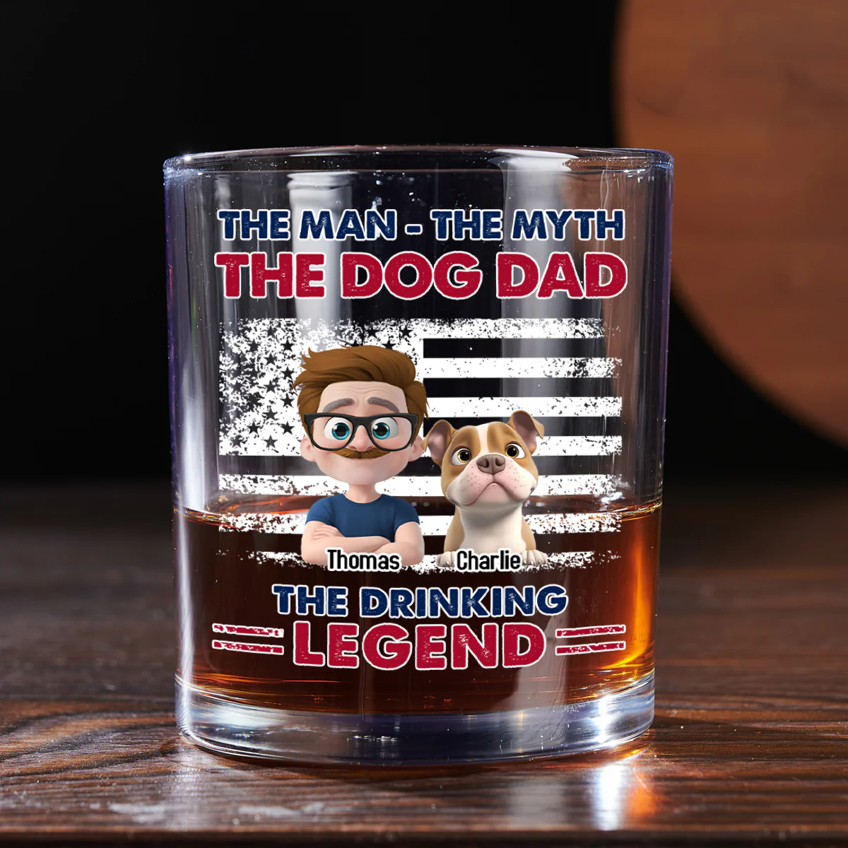 The Drinking Legend - Personalized Custom Whiskey Glass - Image 4