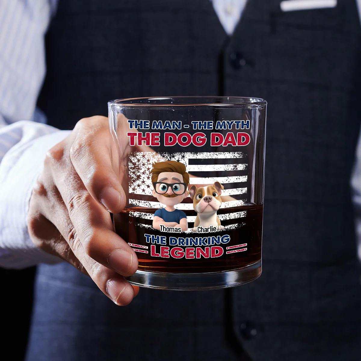 The Drinking Legend - Personalized Custom Whiskey Glass - Image 5