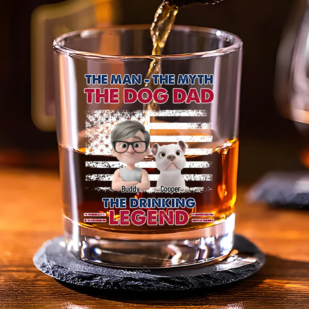 The Drinking Legend - Personalized Custom Whiskey Glass - Image 6