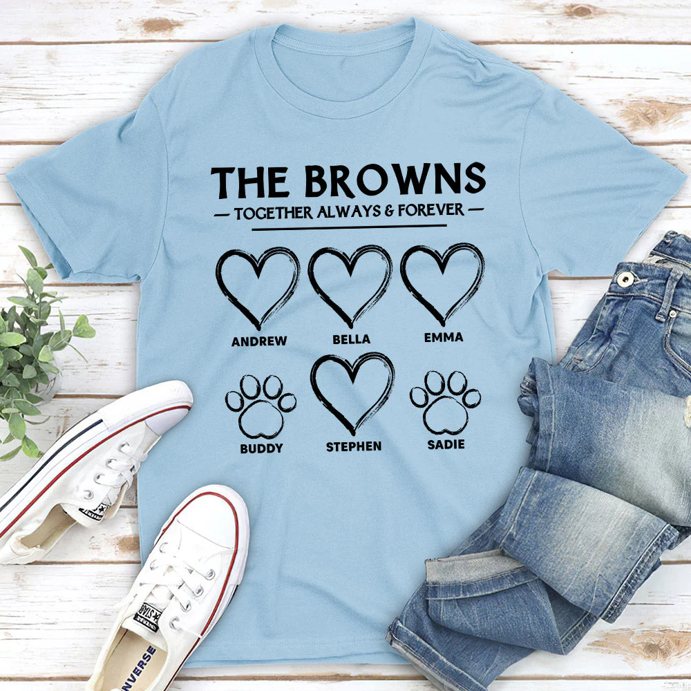 The Family Together - Personalized Custom Premium T-shirt - Image 4