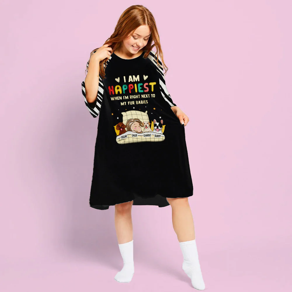 The Happiest Moment - Personalized Custom 3/4 Sleeve Dress - Image 2