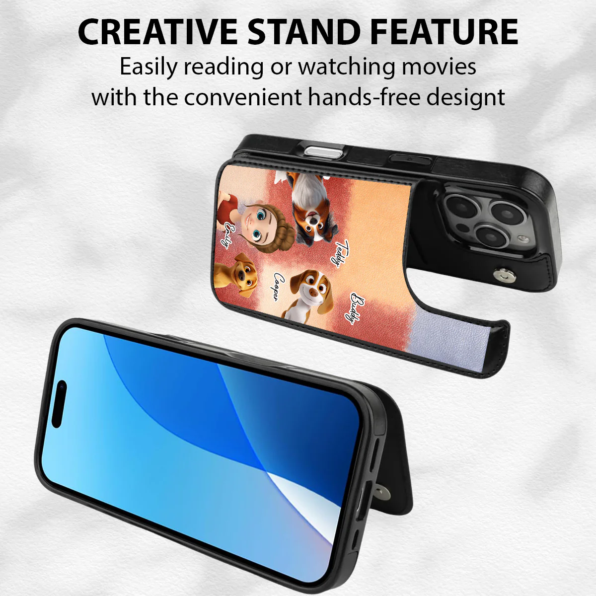 The Mom They Need - Personalized Custom Leather Phone Case - Image 5