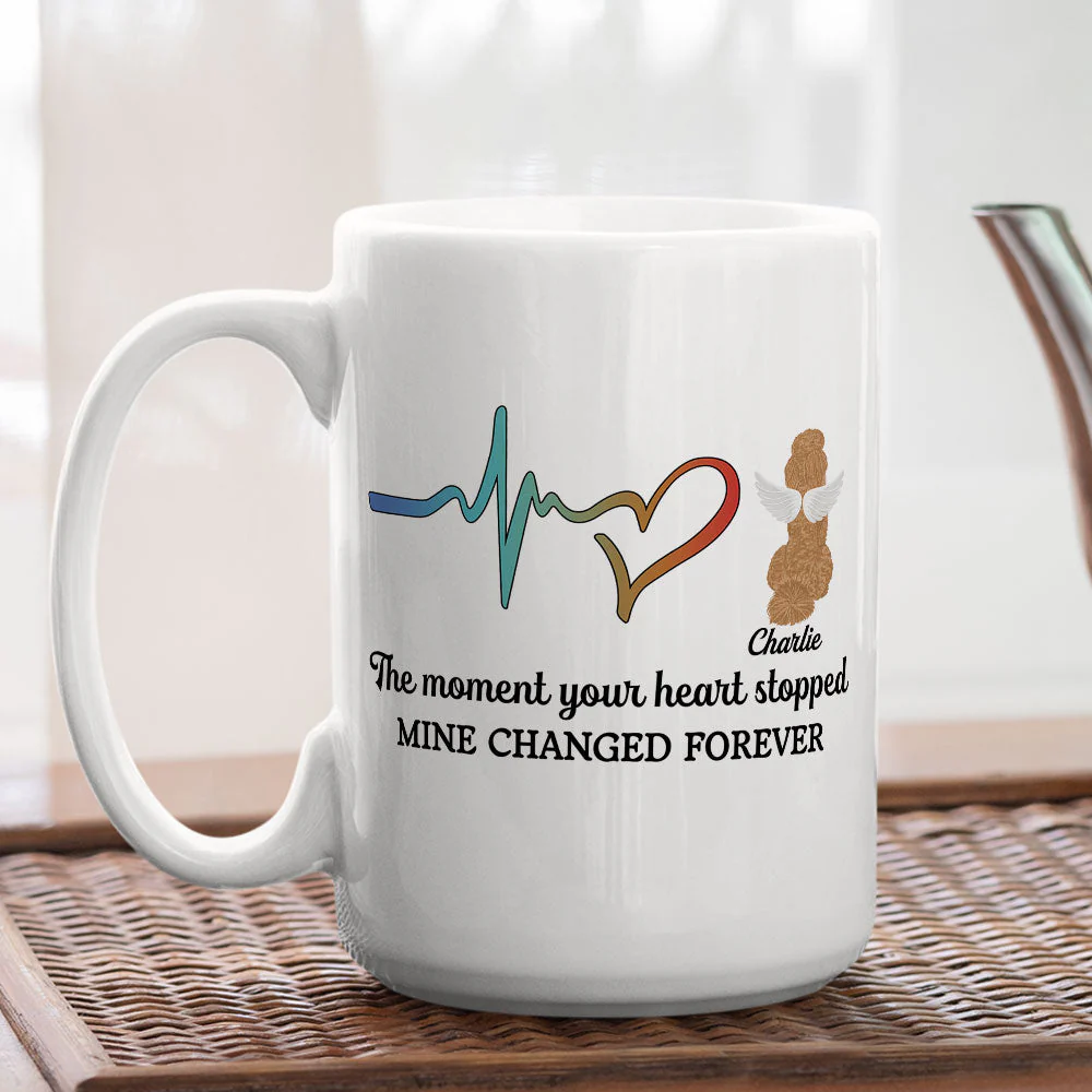 The Moment Your Heart Stopped - Personalized Custom Coffee Mug - Image 3