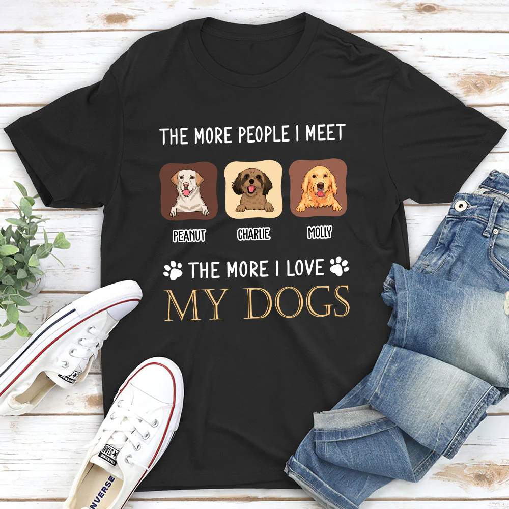 The More I Love- Personalized Custom Unisex T-shirt - Image 2