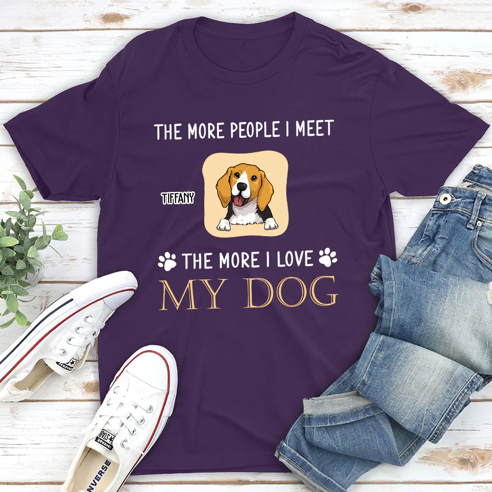 The More I Love- Personalized Custom Unisex T-shirt - Image 3