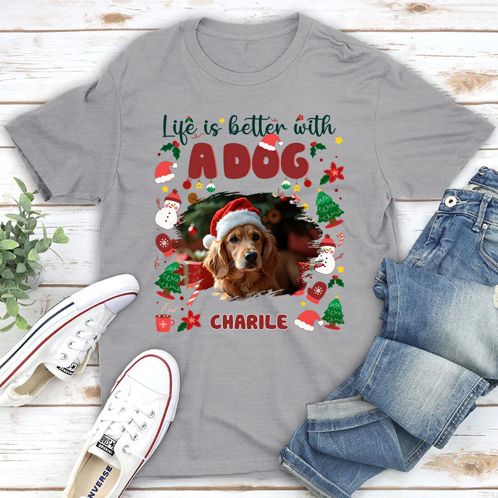 The More The Better Snow Ver Photo - Personalized Custom Unisex T-Shirt - Image 2