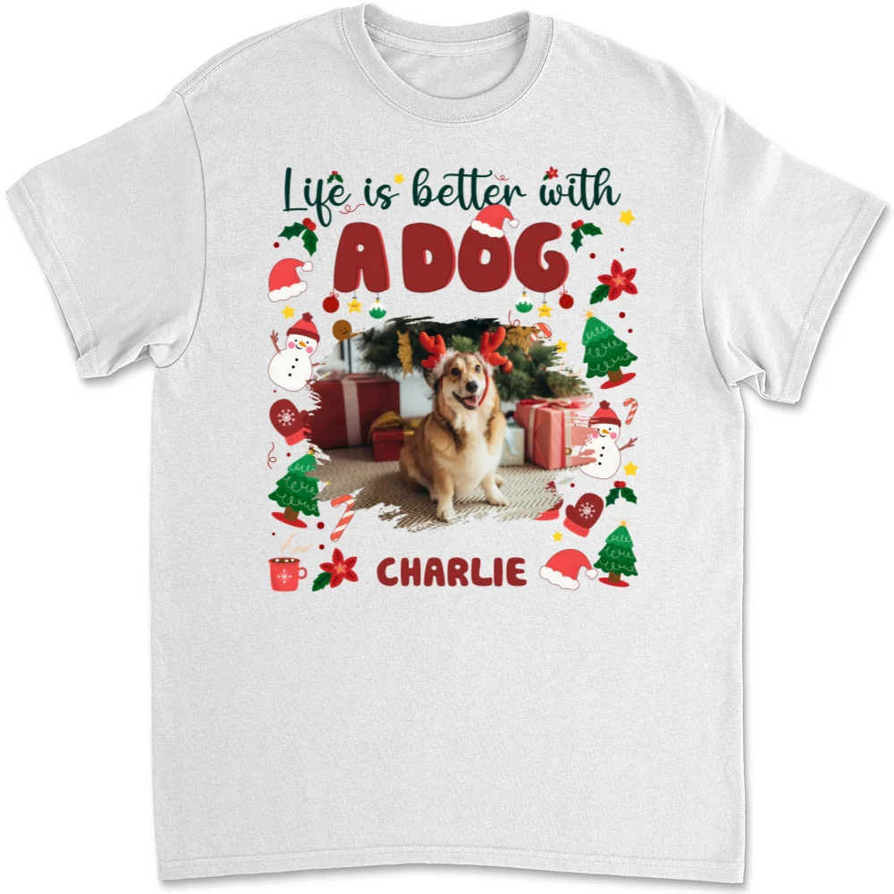 The More The Better Snow Ver Photo - Personalized Custom Unisex T-Shirt - Image 5