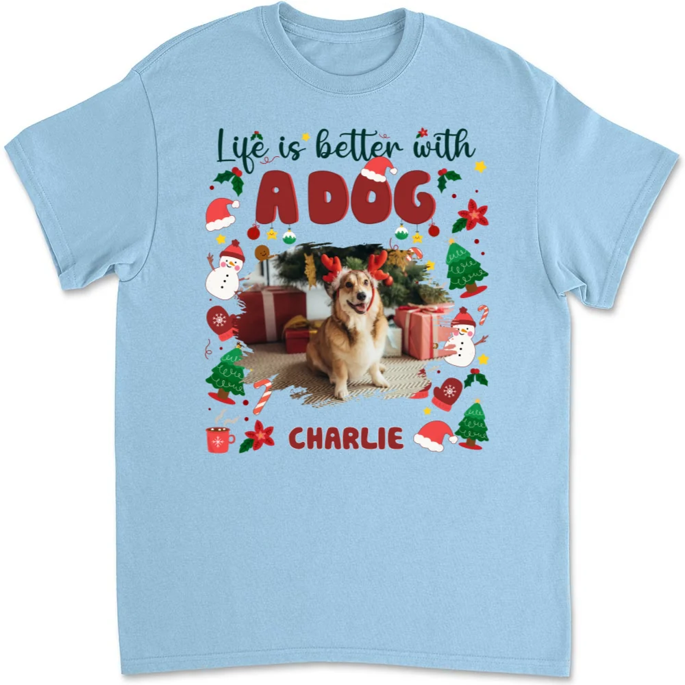 The More The Better Snow Ver Photo - Personalized Custom Unisex T-Shirt - Image 7