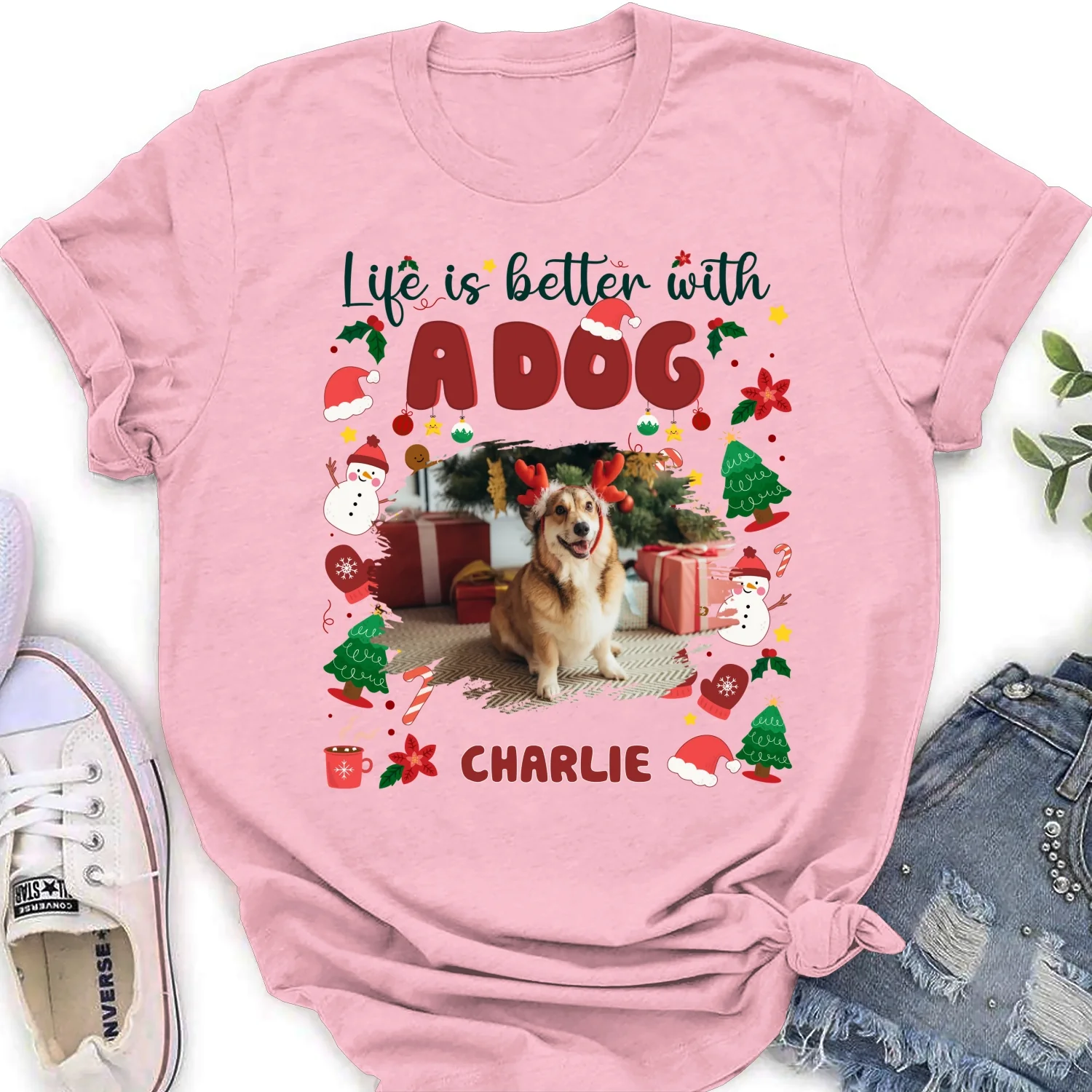 The More The Better Snow Ver Photo - Personalized Custom Women's T-Shirt - Image 8