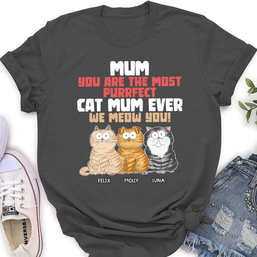 The Most Purrfect - Personalized Custom Women's T-shirt - Image 3