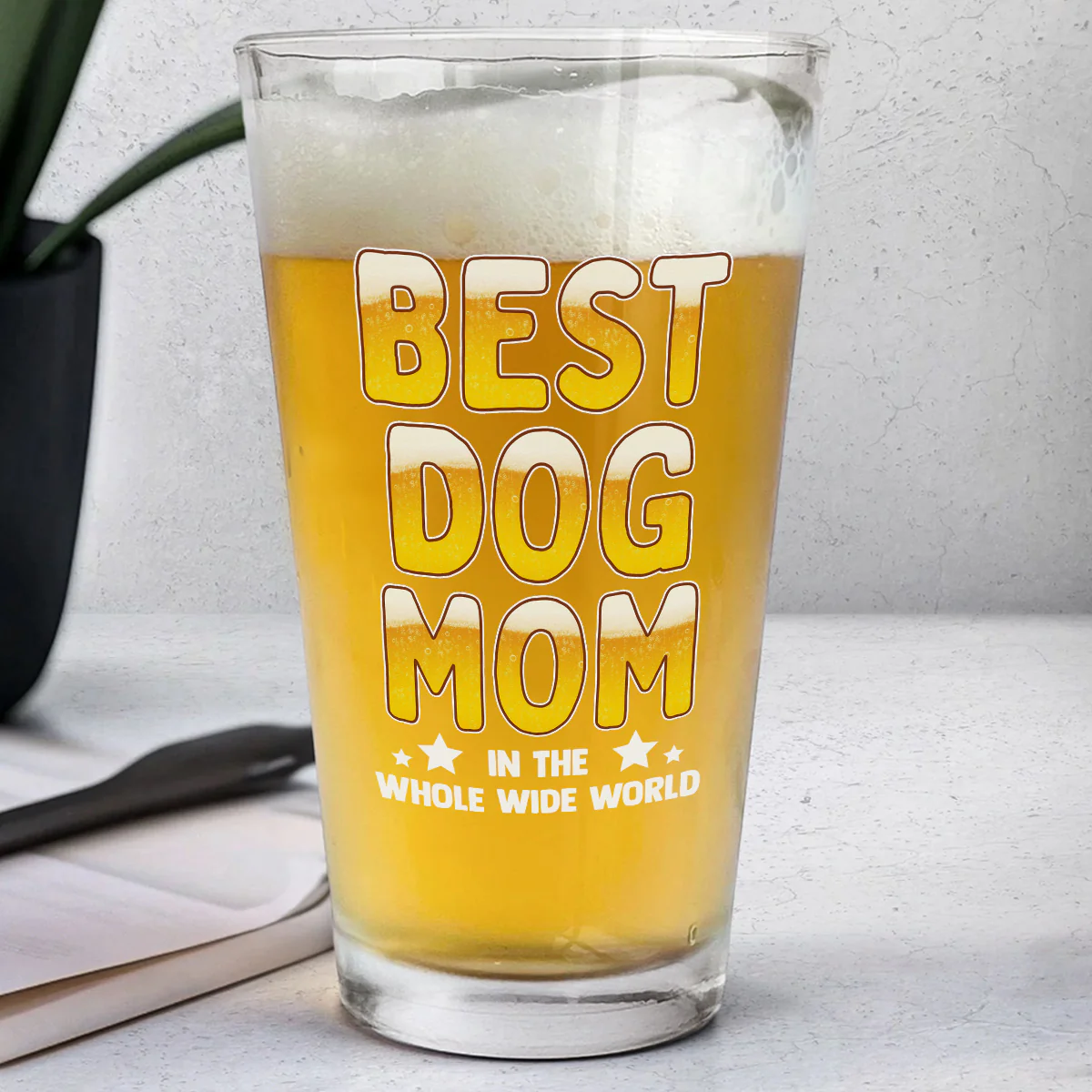 The One Whom I Own - Personalized Custom Beer Glass - Image 2