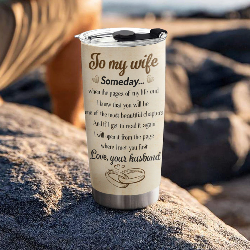 The Pages Of My Life - Personalized Custom Tumbler - Image 3