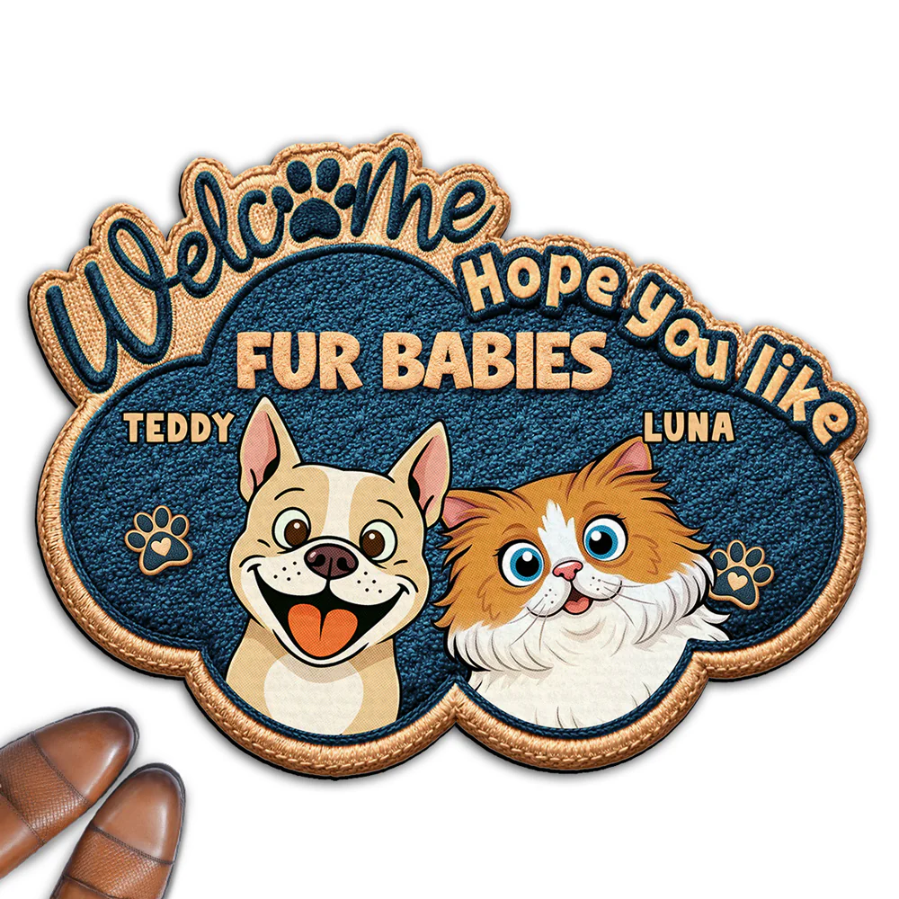 The Pets Owns This House - Personalized Custom Doormat