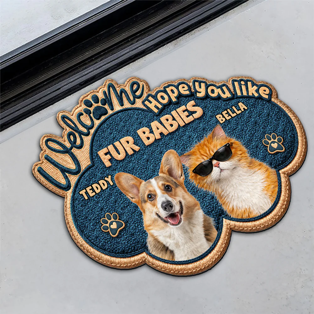 The Pets Owns This House Photo - Personalized Custom Doormat - Image 7