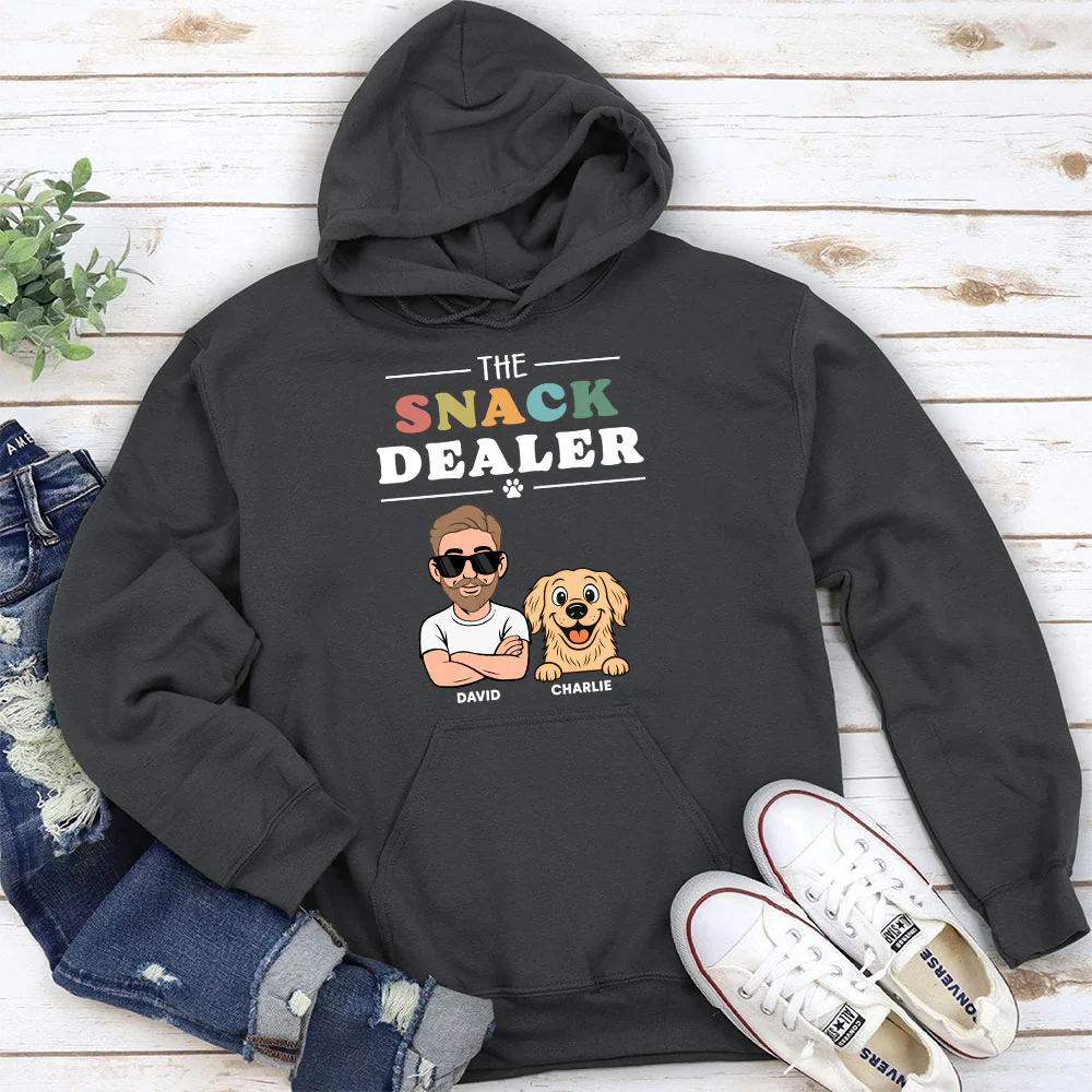 The Snack Dealer And Comic Dogs - Personalized Custom Hoodie - Image 5