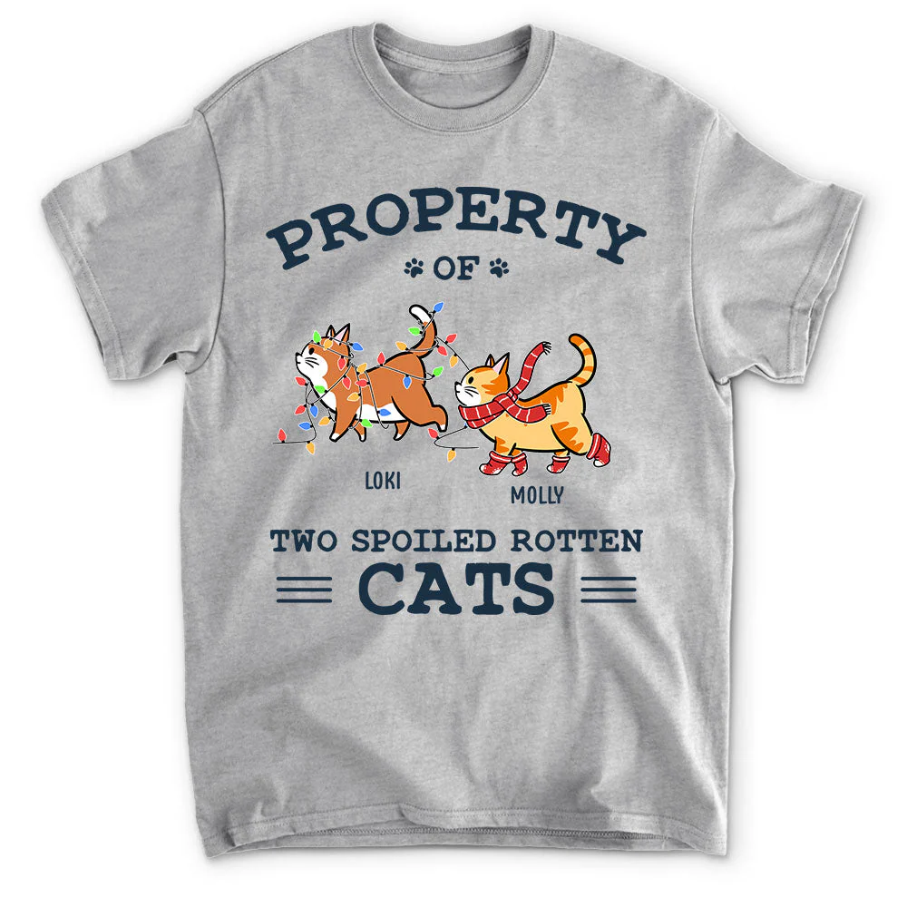 The Spoiled Rotten Cats - Personalized Custom Unisex T-shirt