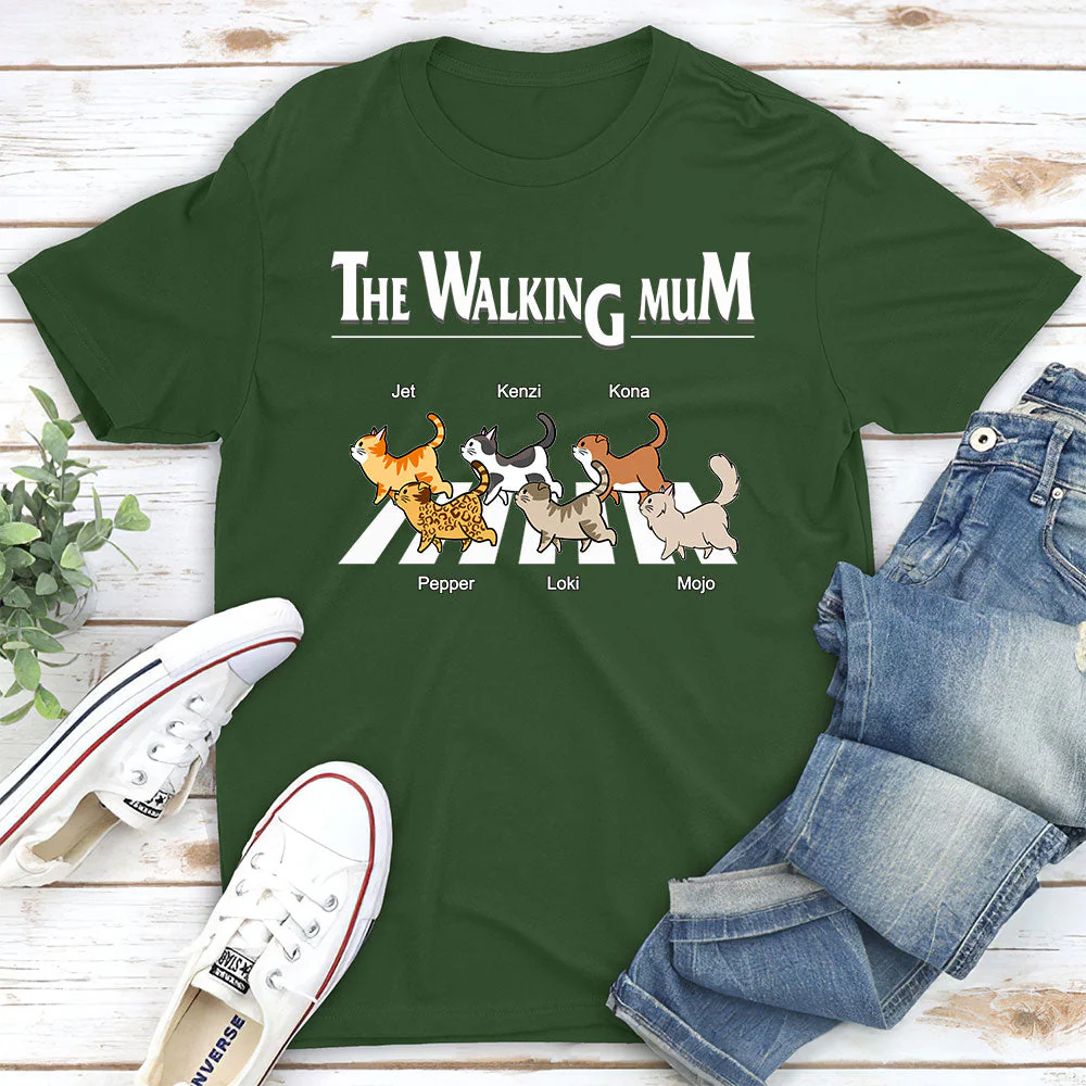 The Walking Cat - Personalized Custom Unisex T-shirt - Image 4