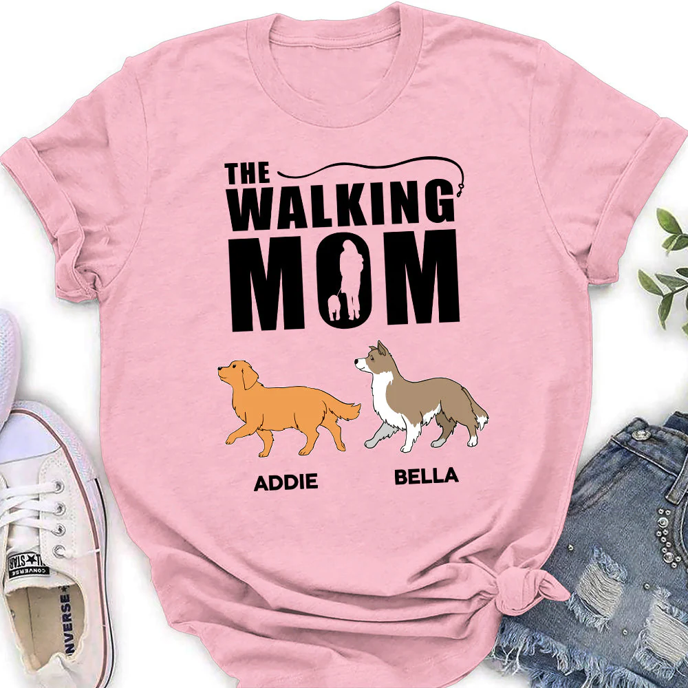 The Walking Dad 2 - Personalized Custom Women's T-shirt - Image 4