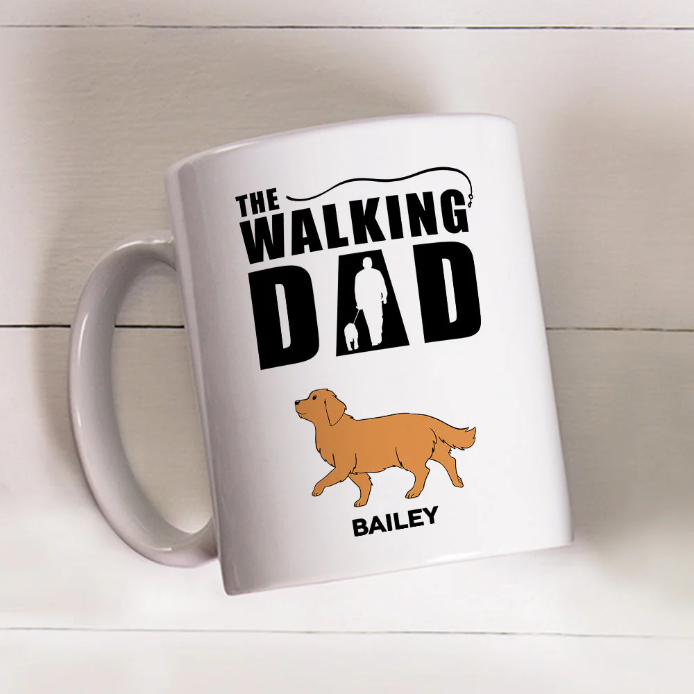The Walking Dad - Personalized Custom Coffee Mug - Image 3