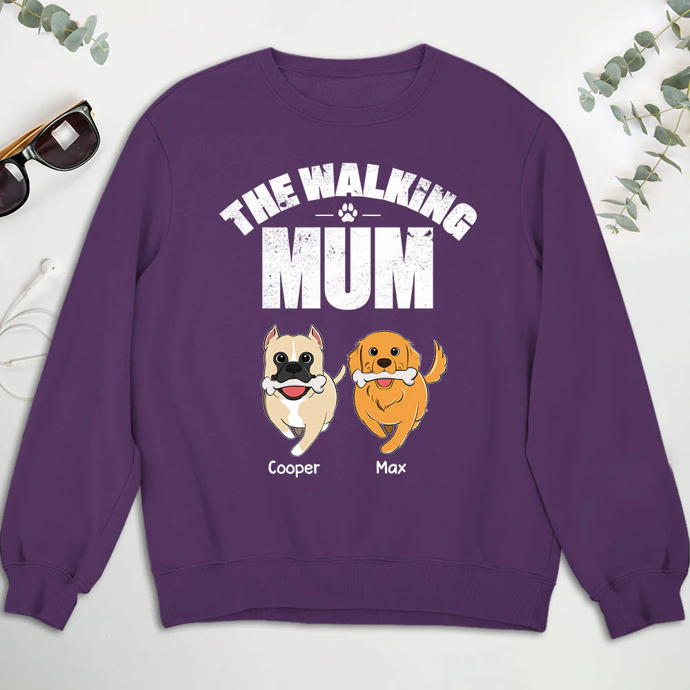 The Walking Dog - Personalized Custom Sweatshirt - Image 3