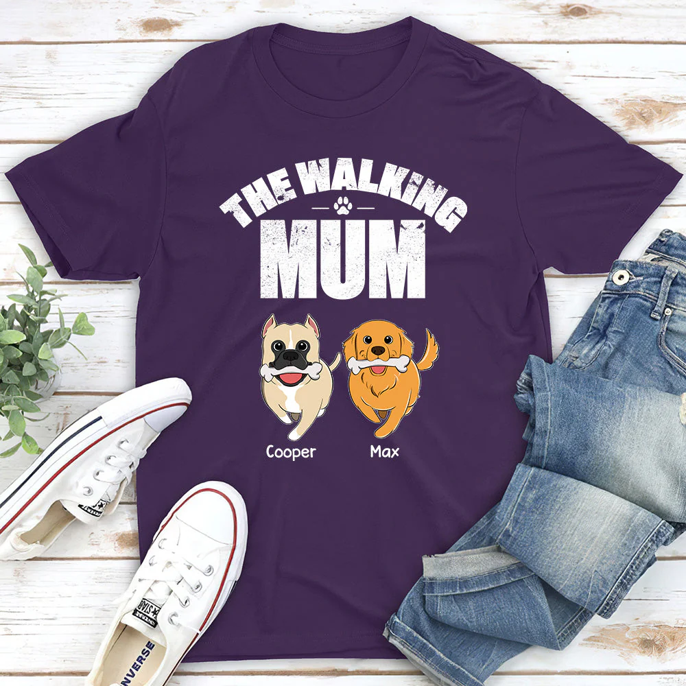 The Walking Dog - Personalized Custom Unisex T-shirt - Image 4