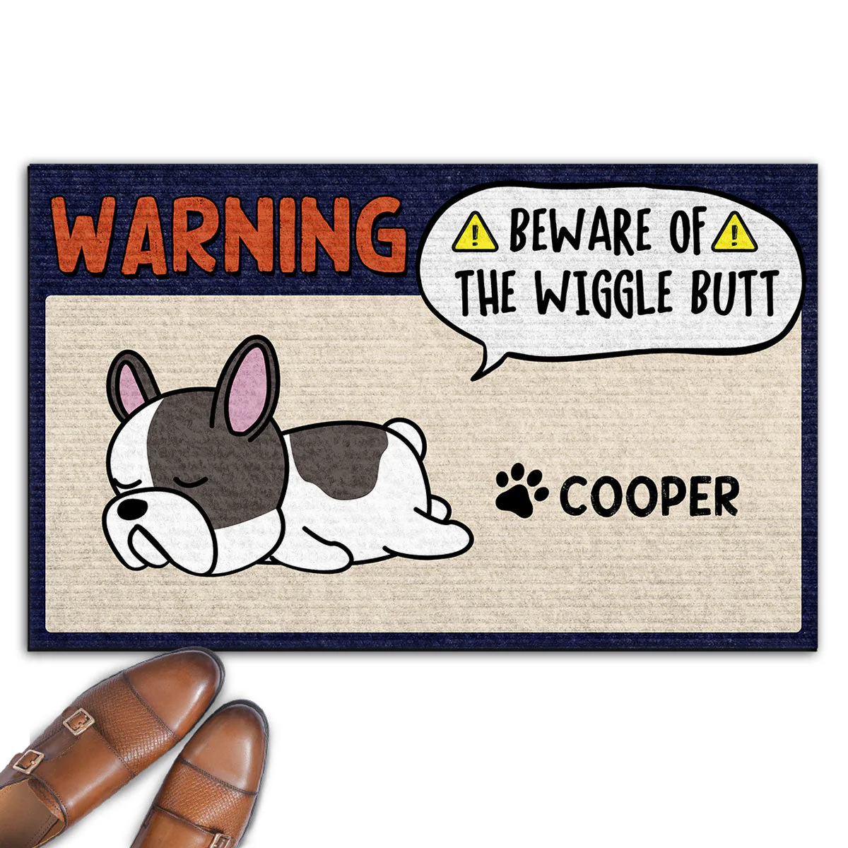 The Wiggle Butt - Personalized Custom Doormat
