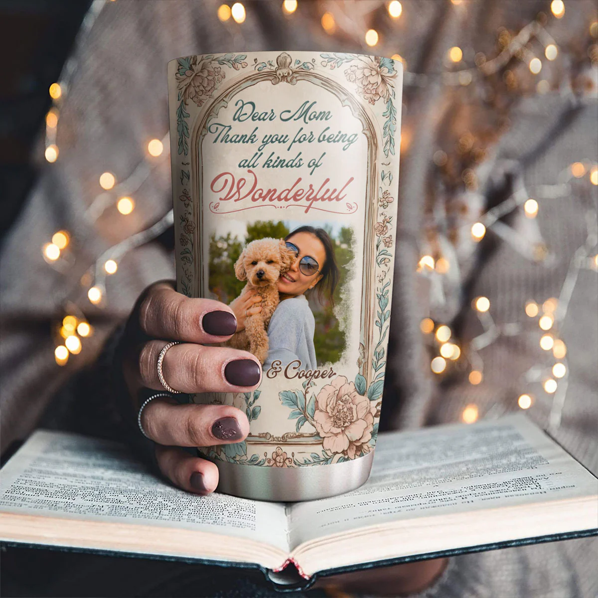 The Wonderful Kind Photo - Personalized Custom Tumbler - Image 2