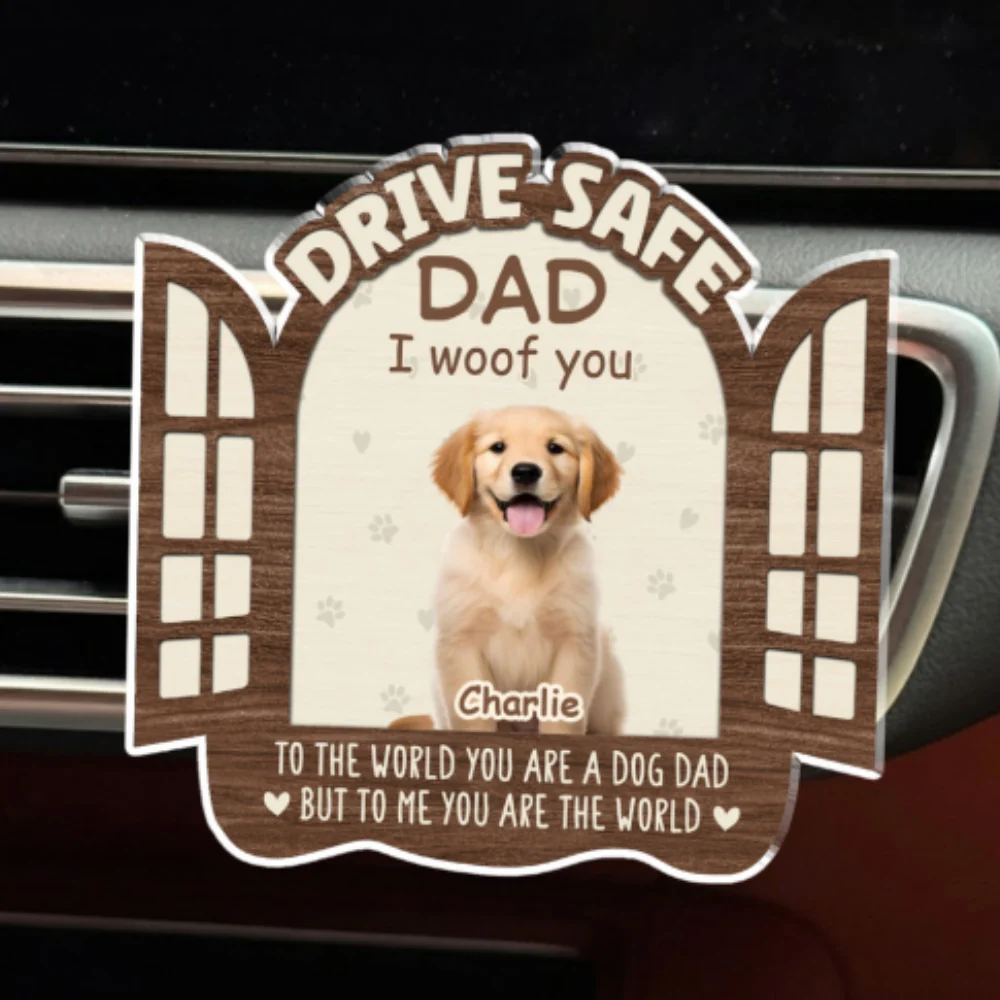 The World To Me Photo - Personalized Custom Car Vent Clip - Image 5