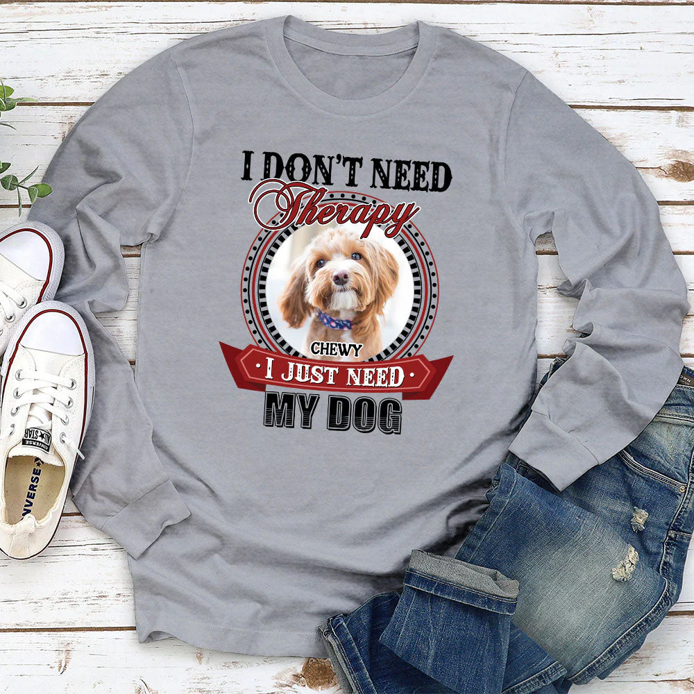 Therapy Photo - Personalized Custom Long Sleeve T-shirt - Image 2