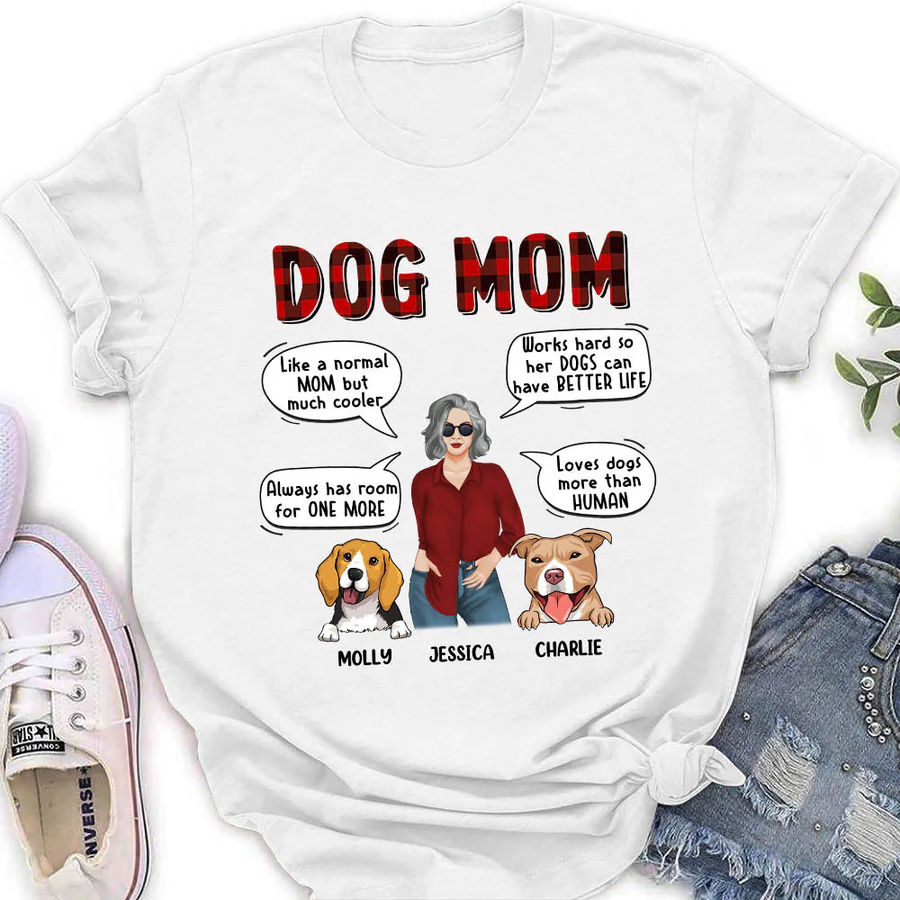 Things Dog Mom - Personalized Custom Women's T-shirt - Image 2