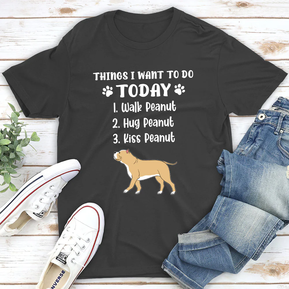 Things I Want To Do - Personalized Custom Unisex T-shirt - Image 2