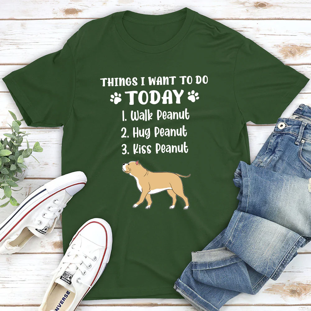 Things I Want To Do - Personalized Custom Unisex T-shirt - Image 3