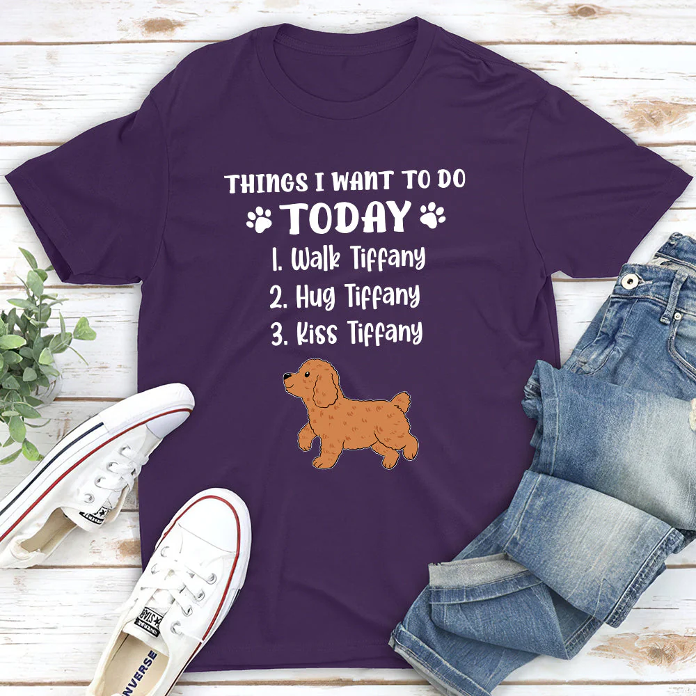 Things I Want To Do - Personalized Custom Unisex T-shirt - Image 4