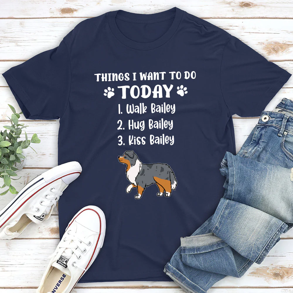 Things I Want To Do - Personalized Custom Unisex T-shirt - Image 5