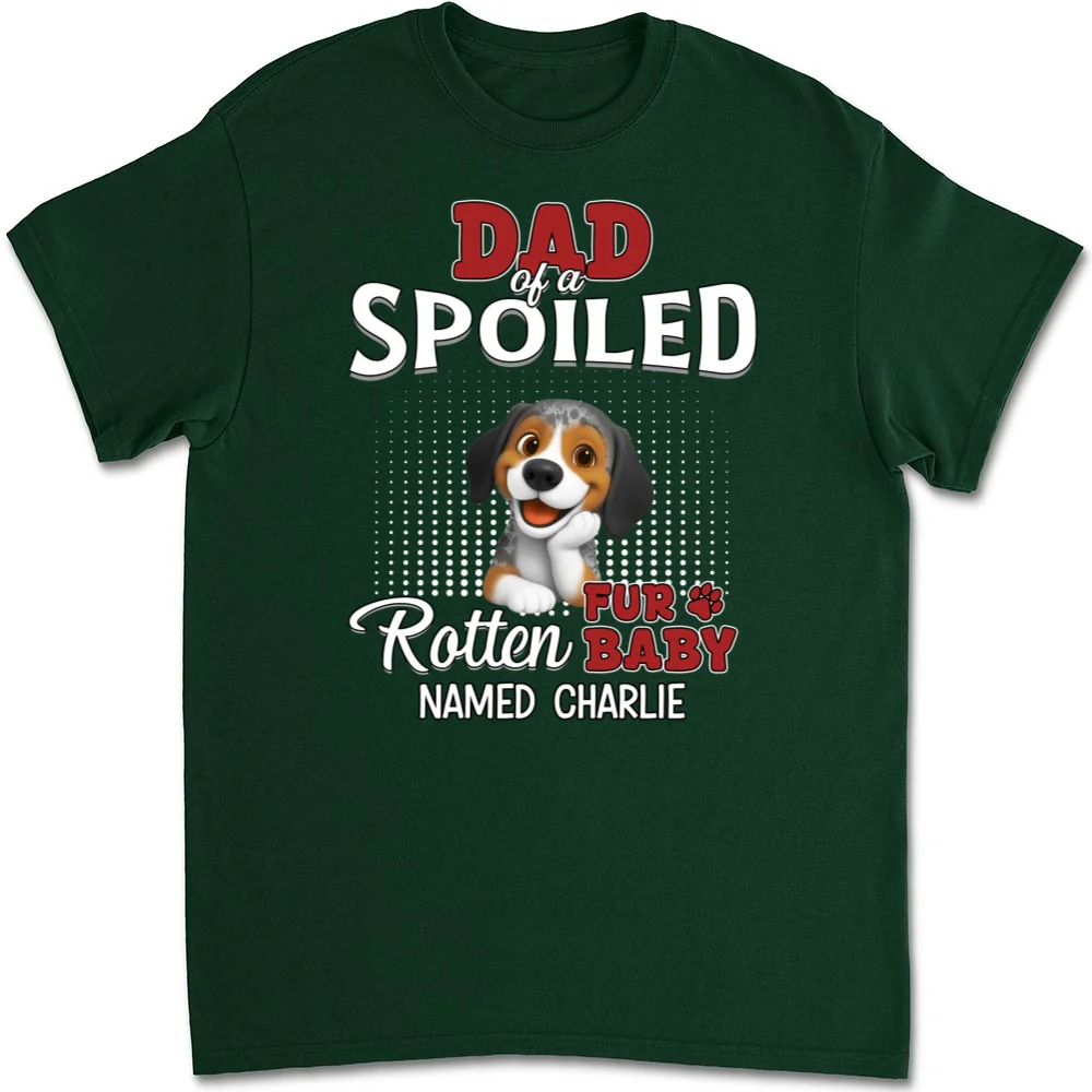 Thinking About My Spoiled Babies Dark Ver - Personalized Custom Unisex T-shirt - Image 8