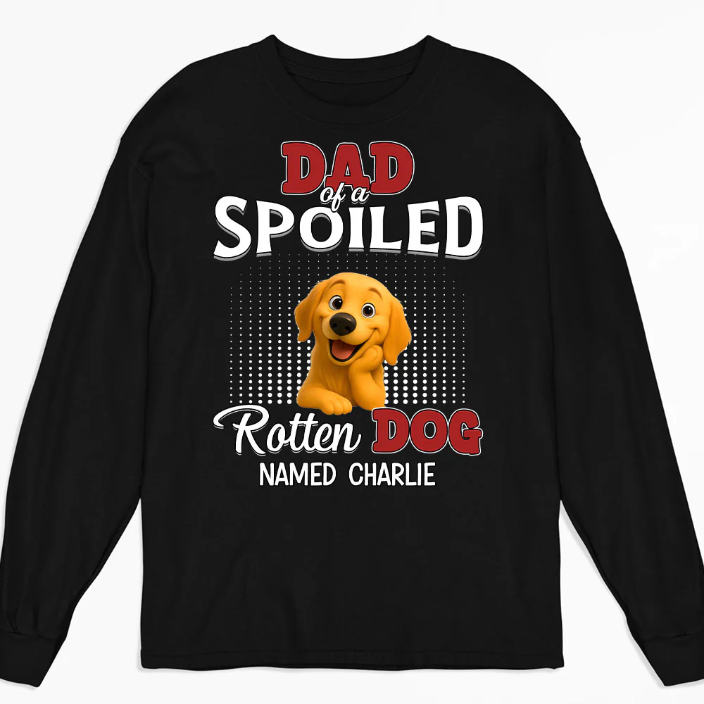 Thinking About My Spoiled Baby - Personalized Custom Long Sleeve T-Shirt