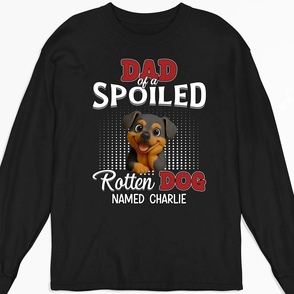 Thinking About My Spoiled Baby - Personalized Custom Long Sleeve T-Shirt - Image 4