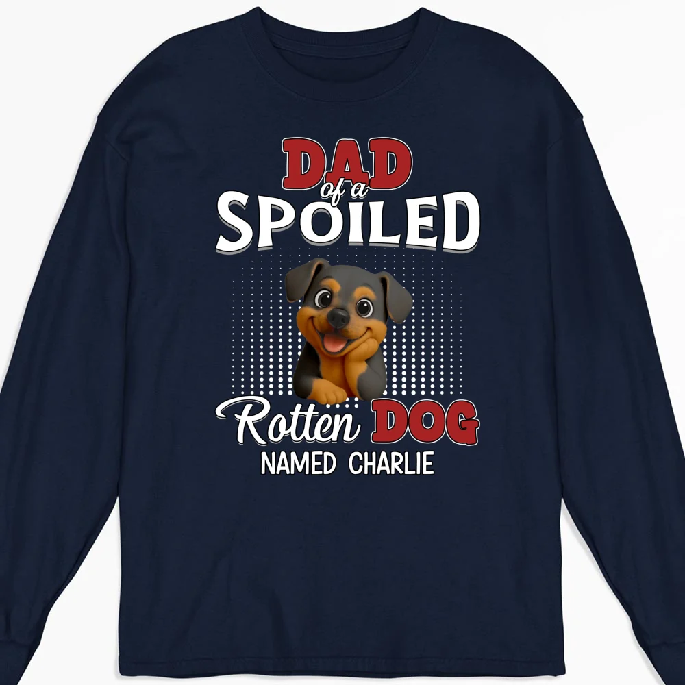 Thinking About My Spoiled Baby - Personalized Custom Long Sleeve T-Shirt - Image 5