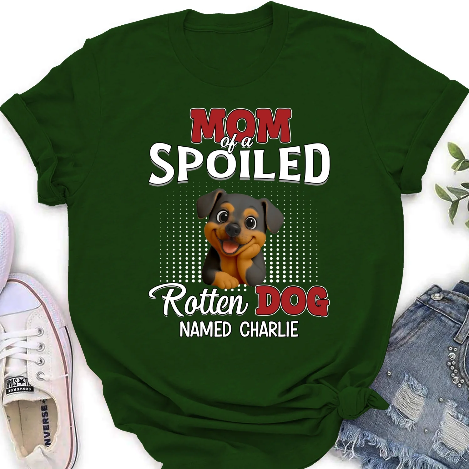 Thinking About My Spoiled Baby - Personalized Custom Women's T-Shirt - Image 8
