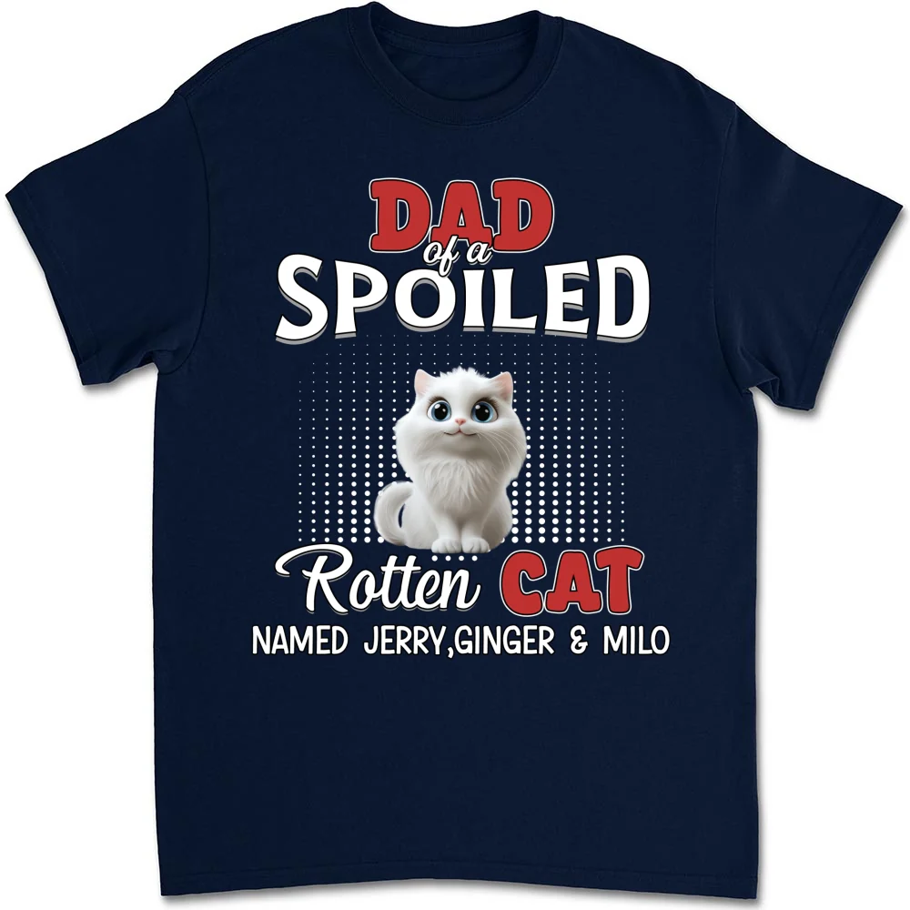 Thinking About My Spoiled Cats Official - Personalized Custom Shirt - Image 10