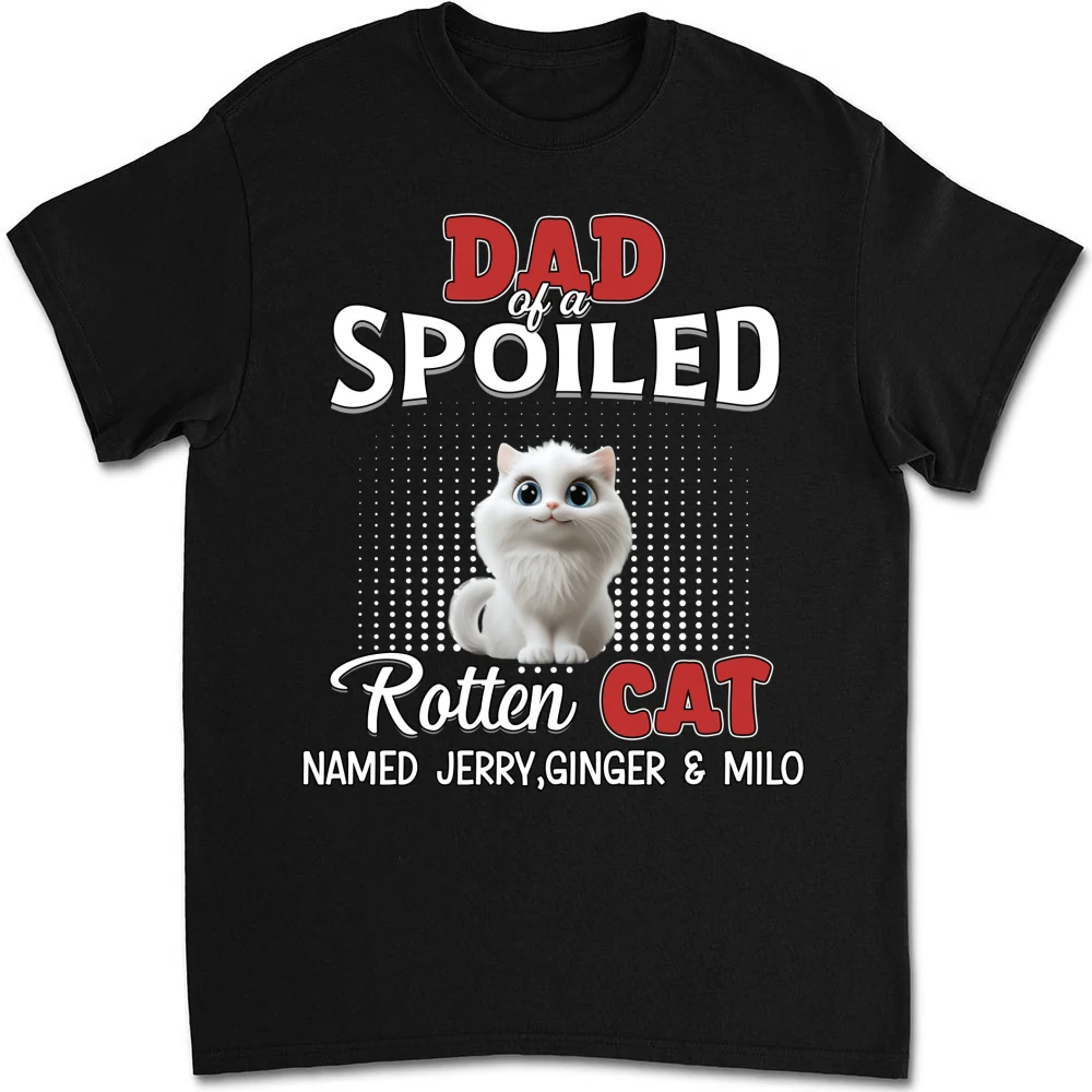 Thinking About My Spoiled Cats Official - Personalized Custom Shirt - Image 7