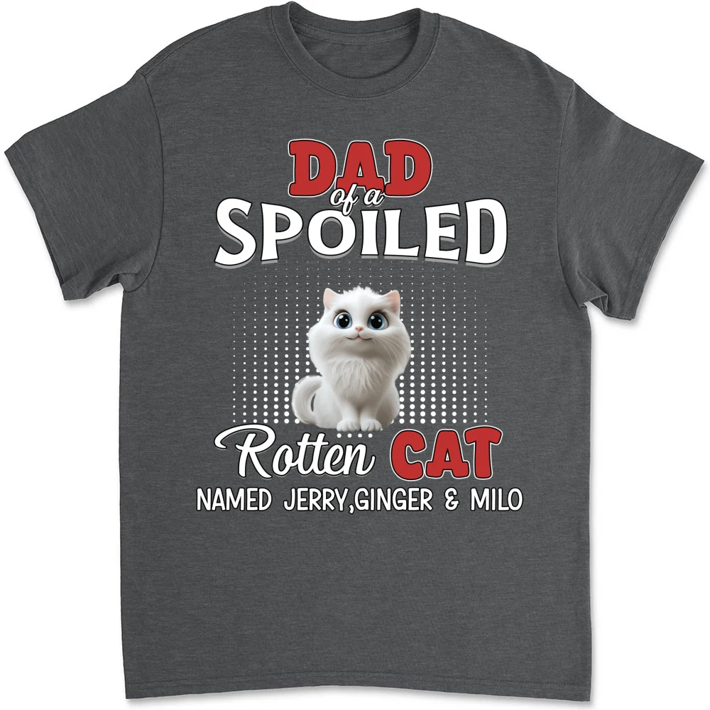 Thinking About My Spoiled Cats Official - Personalized Custom Shirt - Image 8