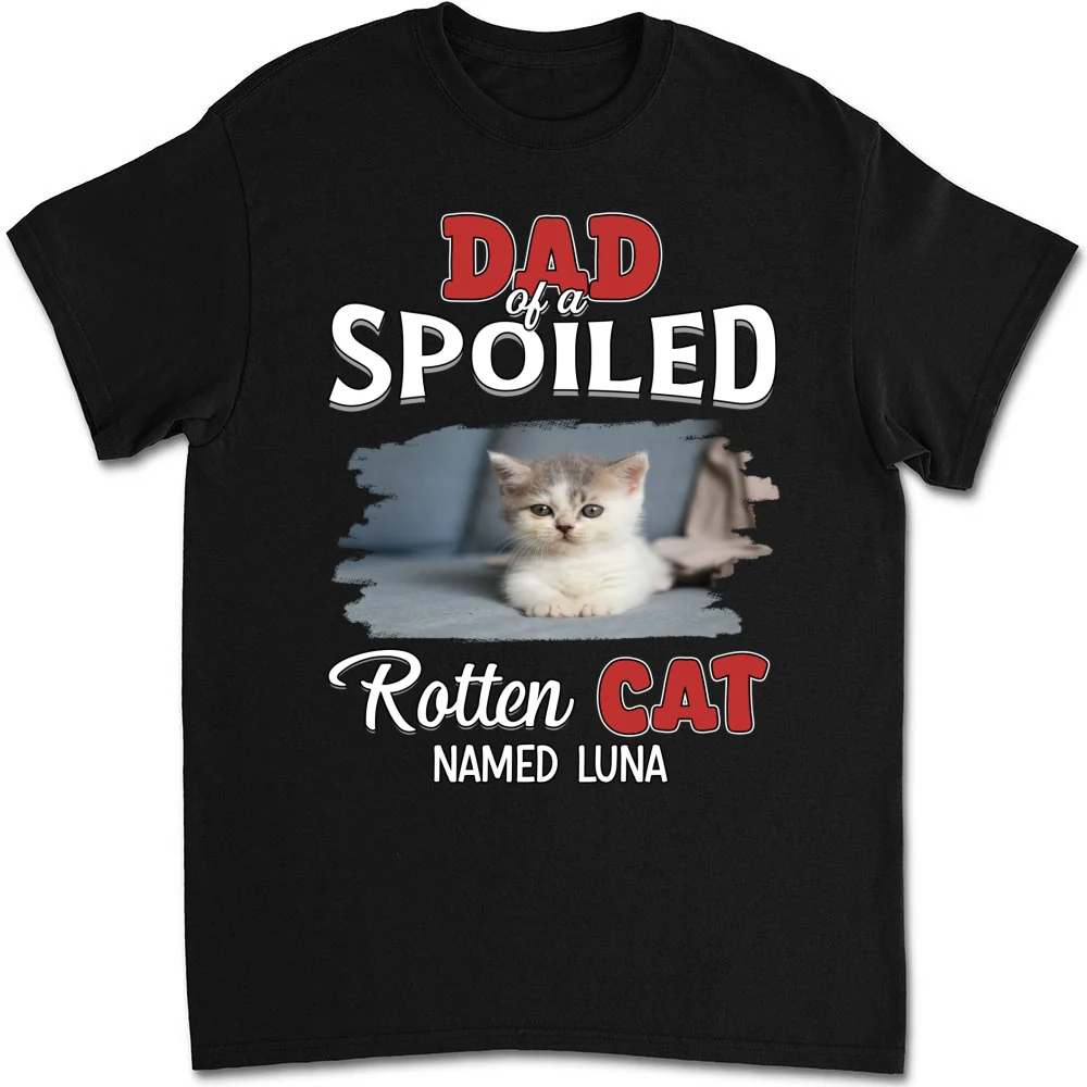 Thinking About My Spoiled Cats Official Photo - Personalized Custom Shirt - Image 8